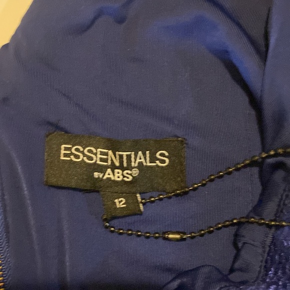 NWT Essentials by Abs royal blue lace dress size 12 - Picture 10 of 12